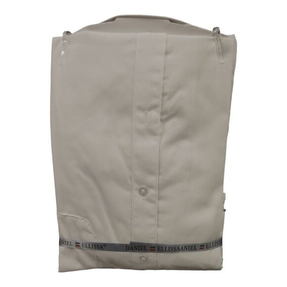 MEN'S DANIEL ELLISSA SILVER FULL CUT DRESS SHIRT. DS3001. - Picture 3 of 3